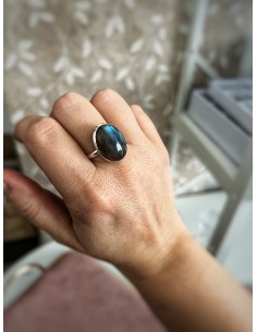 Labradorite ring