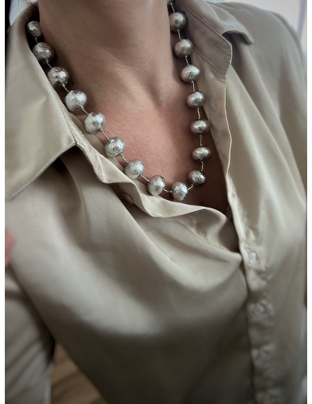 Collana Sfere Battute Cunda