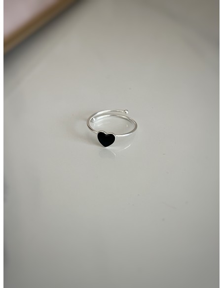 Anello Regolabile Cuore Smaltato