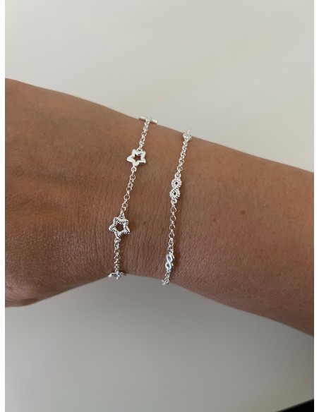 Bracciale Catenina con Soggetto a Filo Zigrinato