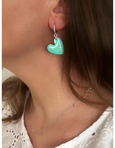 Monorecchino Cuore Smaltato XXL