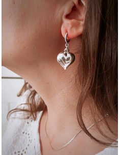 Single Earrings Bombed Heart