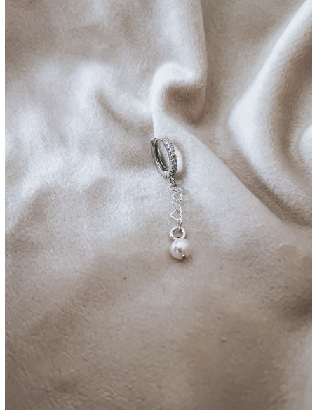 Single Earring Pearl Pendant