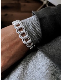 Double Braided Chain Bracelet