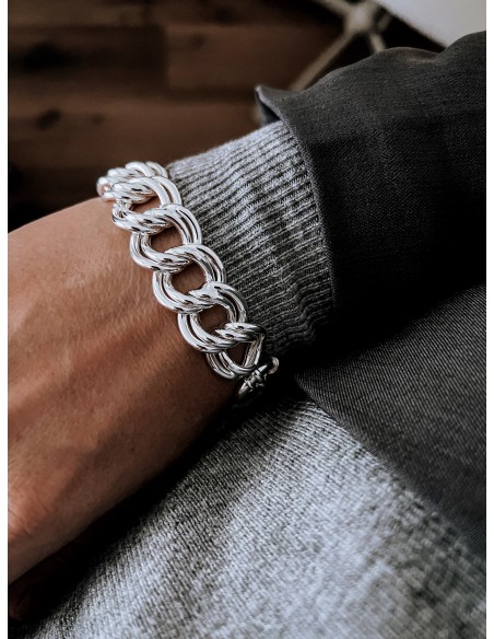 Bracciale Catena Doppio Intreccio