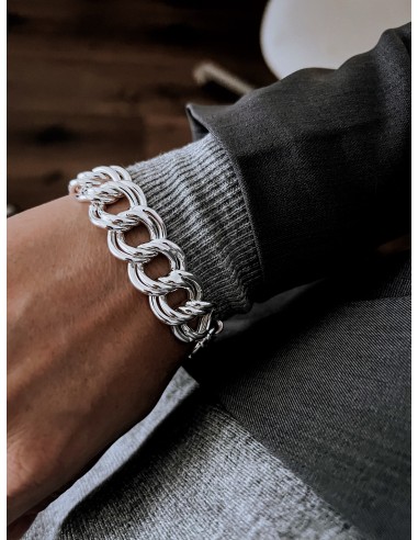 Double Braided Chain Bracelet