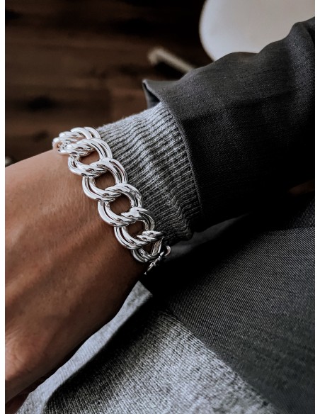 Double Braided Chain Bracelet