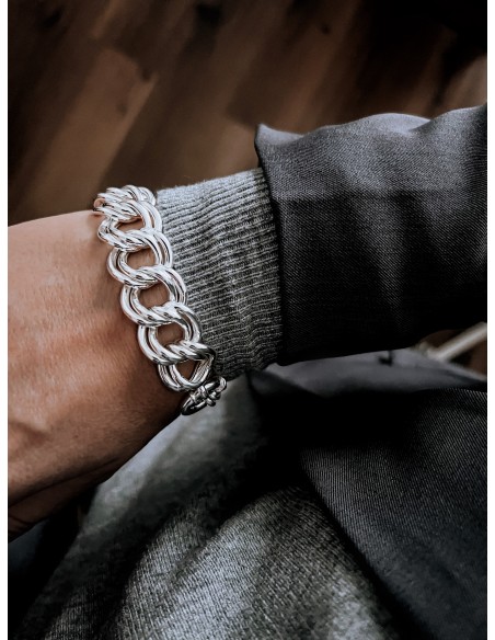 Bracciale Catena Doppio Intreccio