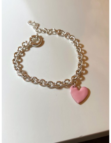 Bracciale Rolò Mini con Cuore Smaltato