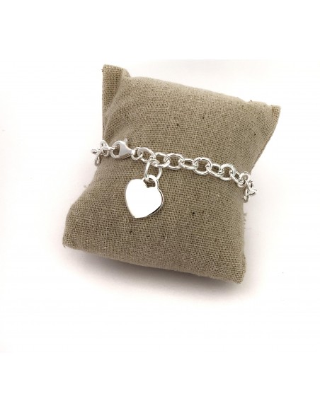 Bracciale a Catena con Cuore Medio