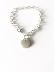 Bracciale a Catena con Cuore Medio 2