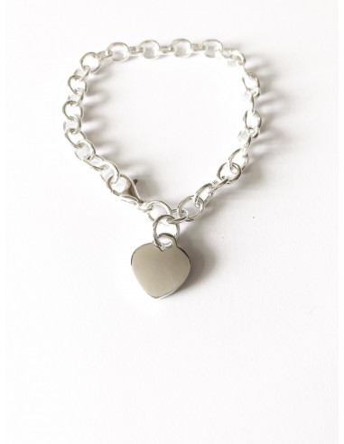 Bracciale a Catena con Cuore Medio