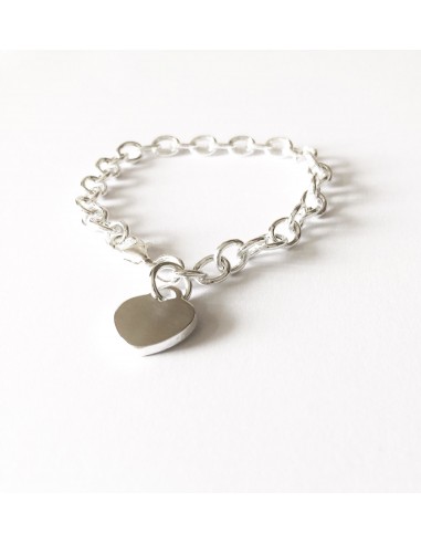 Bracciale a Catena con Cuore Medio