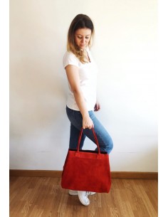 Borsa in Suede Rossa 2