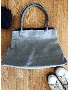 Borsa in Suede Grigia