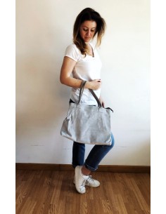 Borsa in Suede Grigia 2