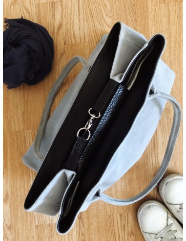 Borsa in Suede Grigia