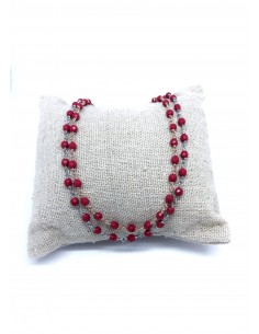 Collana di Cristalli Color Corallo
