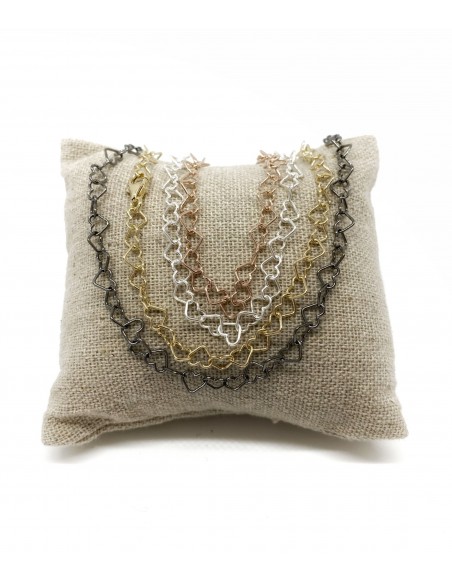 Collana Corta con Catenina a Forma di Cuore