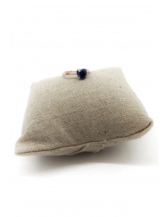 Anello con Zircone a Cuore Blu