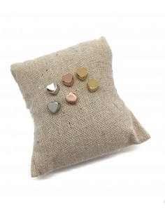 Orecchini a Lobo con Piccolo Cuore Spesso