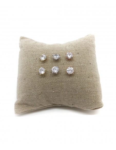 Orecchini a Lobo Punto Luce 6 mm