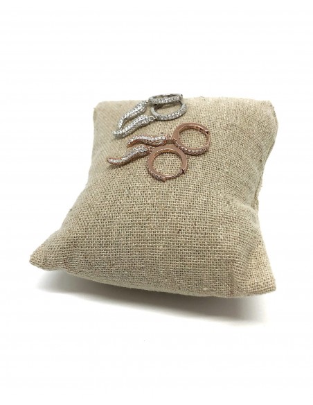 Monorecchino a Scattino con Cornetto di Zirconi