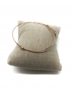 Bracciale Rigido Rosè con Soggetto in Pavè di Zirconi 2