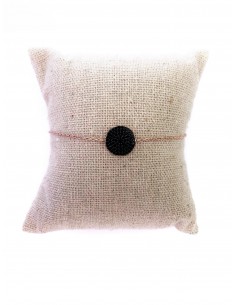 Bracciale a Catenina con Cerchio di Zirconi Neri