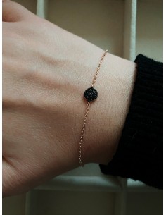 Bracciale Tondino Pavè Zirconi Neri