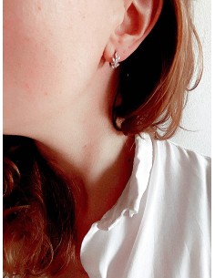 Monorecchino Edera con Zirconi 2