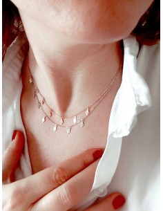 Collana Corta con Rombi Pendenti