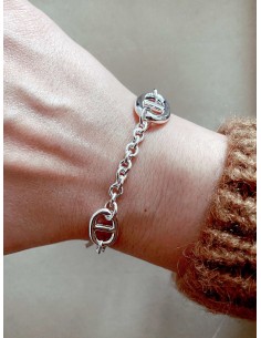 Bracciale Maglia Marina Alternata Catena 2