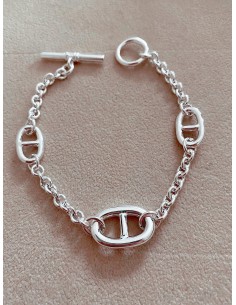 Bracciale Maglia Marina Alternata Catena