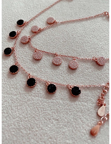 Bracciale con Tondini in Pavè di zirconi