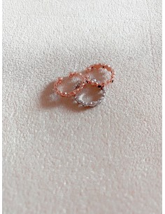 Monorecchino Ear Cuff Cuori e Zirconi 2