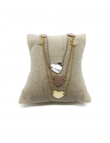 Collana con Tre Cuori