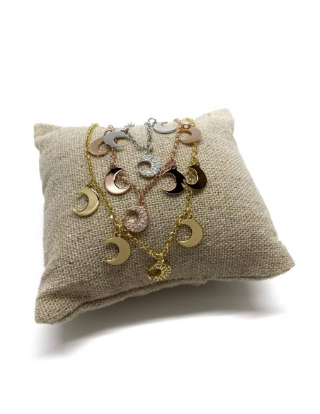 Collana Corta Lune Pendenti