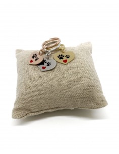 Anello Regolabile Cuore Pendente Zampa