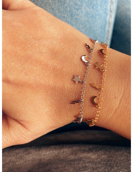 Bracciale Stelle Lune e Fulmini