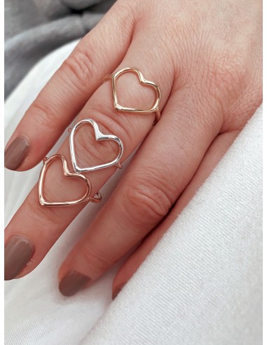 Adjustable Ring with Heart