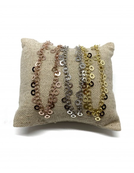 Short Necklace with Round Pendants