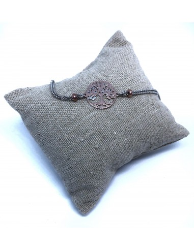 Bracciale a Catenina Doppia con Albero della Vita Bicolore