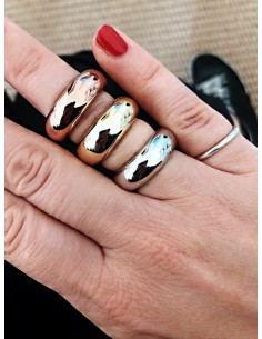 Anello Bombato 8 mm  liscio...