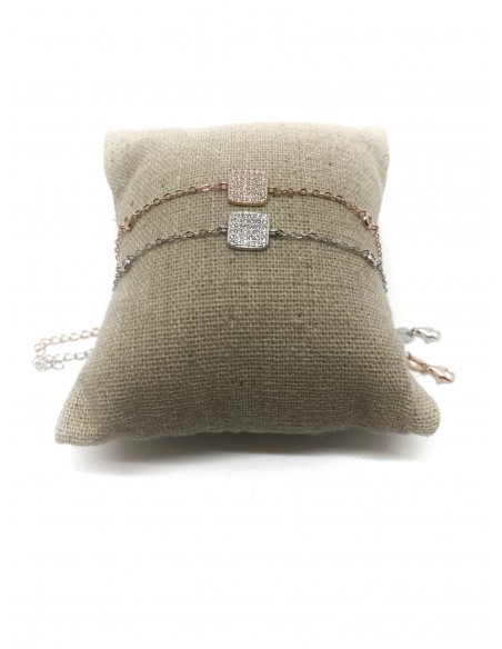 Bracelet with Zirconia Square