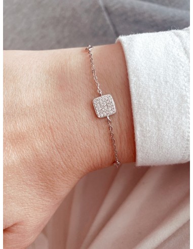 Bracelet with Zirconia Square
