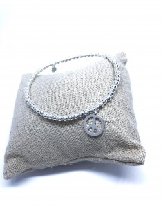 Bracciale Elastico con Simbolo della Pace