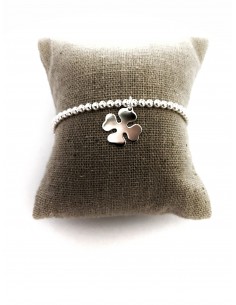 Bracciale Elastico con Quadrifoglio