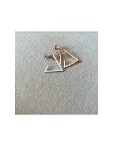 Single Triangle Earring with Butterfly Back
