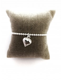 Bracciale Elastico con Cuore Bombato 2